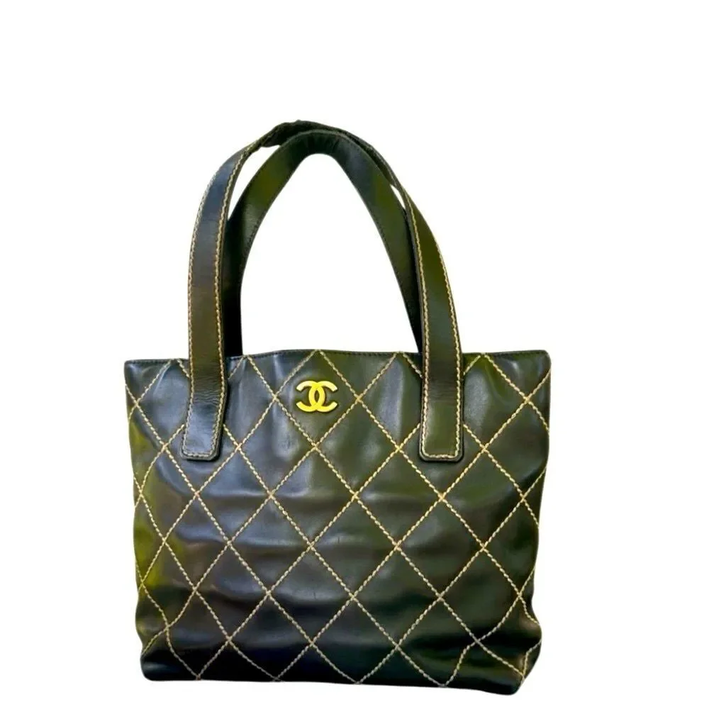 Chanel Black Quilted Tote Bag
